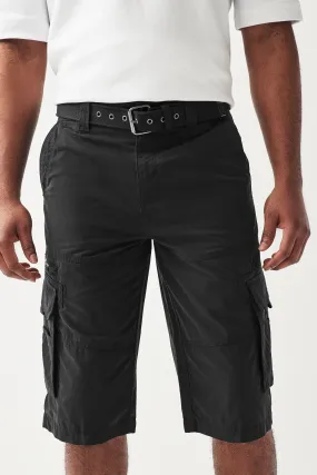 Pantaloncini cargo lunghi con cintura    