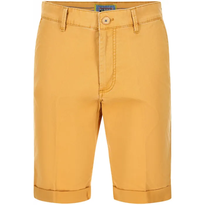 Pantaloncini chino da uomo Sea Barrier in cotone elasticizzato con tasca a patta Giallo ocra