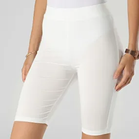 Pantaloncini da ciclismo da donna NT617 Bianco