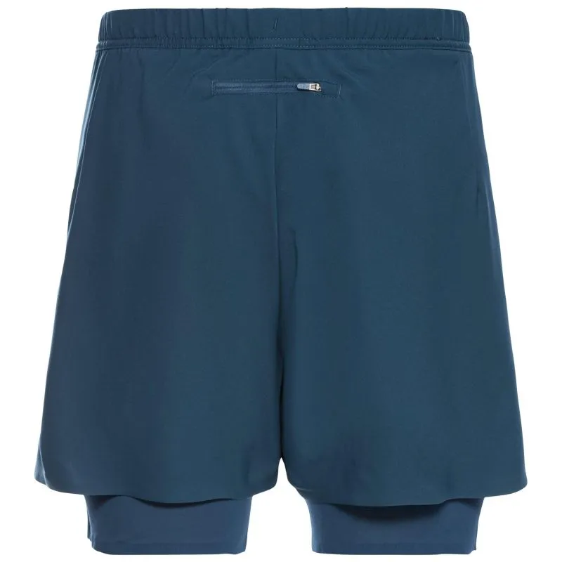 Pantaloncini da corsa da uomo Odlo 2 En 1 Zeroweight (Blue Wing Teal)