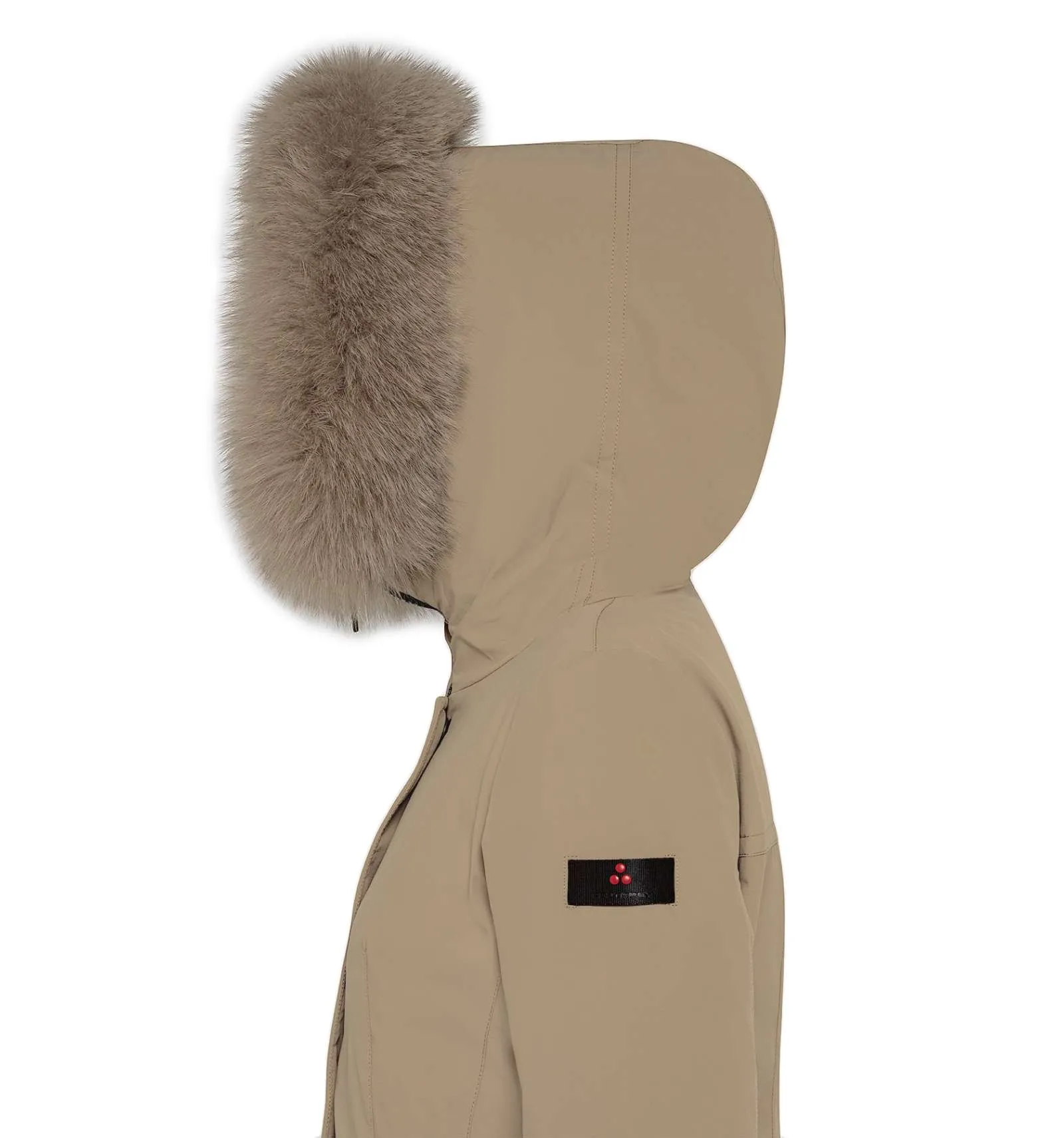 PEUTEREY donna DONNET KL FUR 852 piumino parka liscio beige slim fit