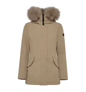 PEUTEREY donna DONNET KL FUR 852 piumino parka liscio beige slim fit