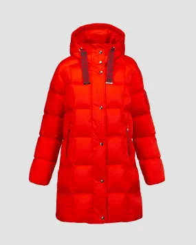 Piumino rosso lungo da donna BOGNER Fanja-D1 36287535-548