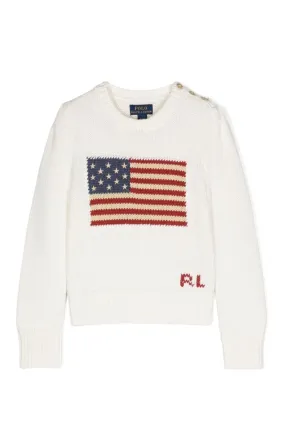 Polo Ralph Lauren maglia baby con intarsio