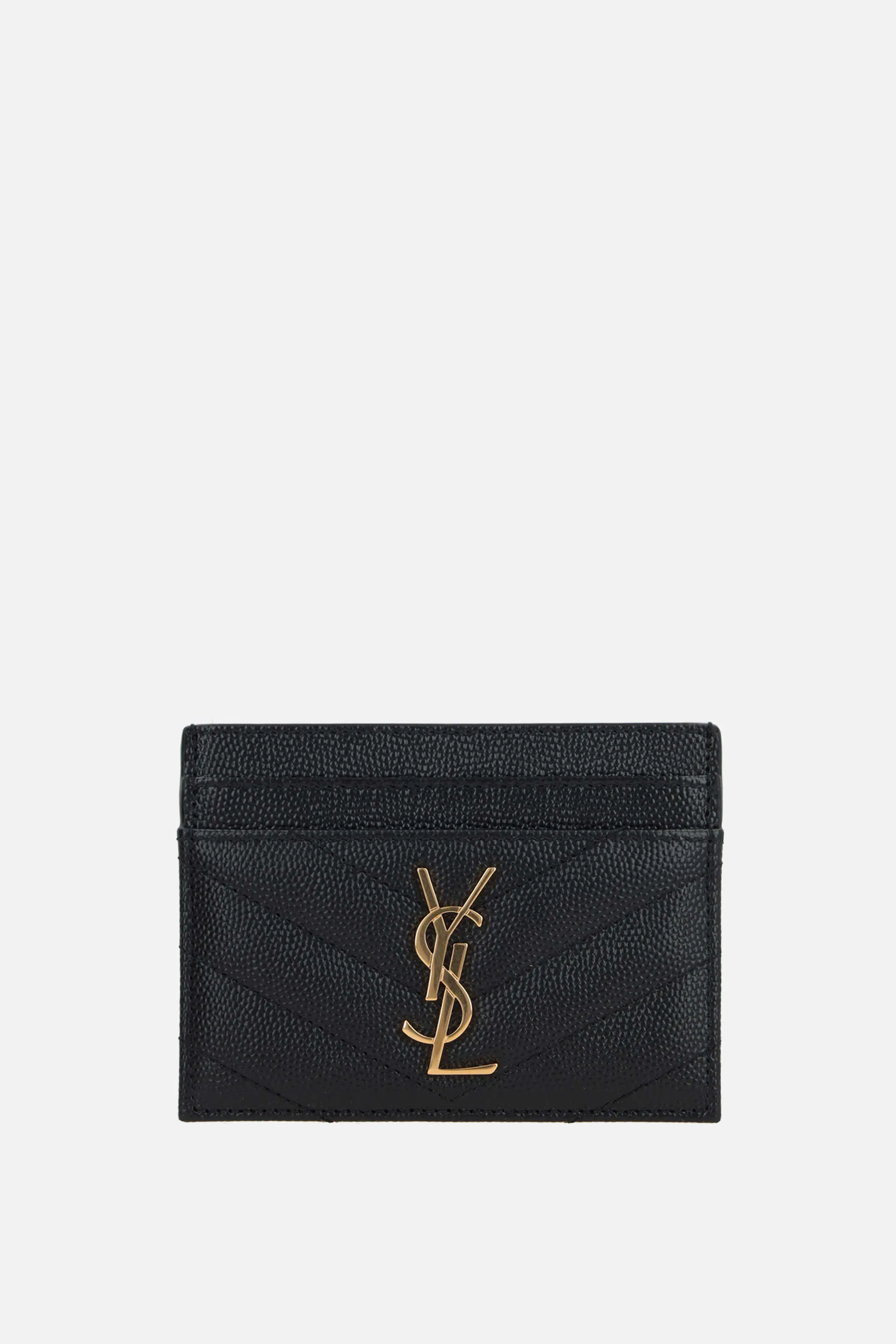  SAINT LAURENT porta carte Cassandre in pelle matelassé 