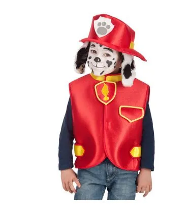 Set cucciolo pompiere (casacca e cappello)