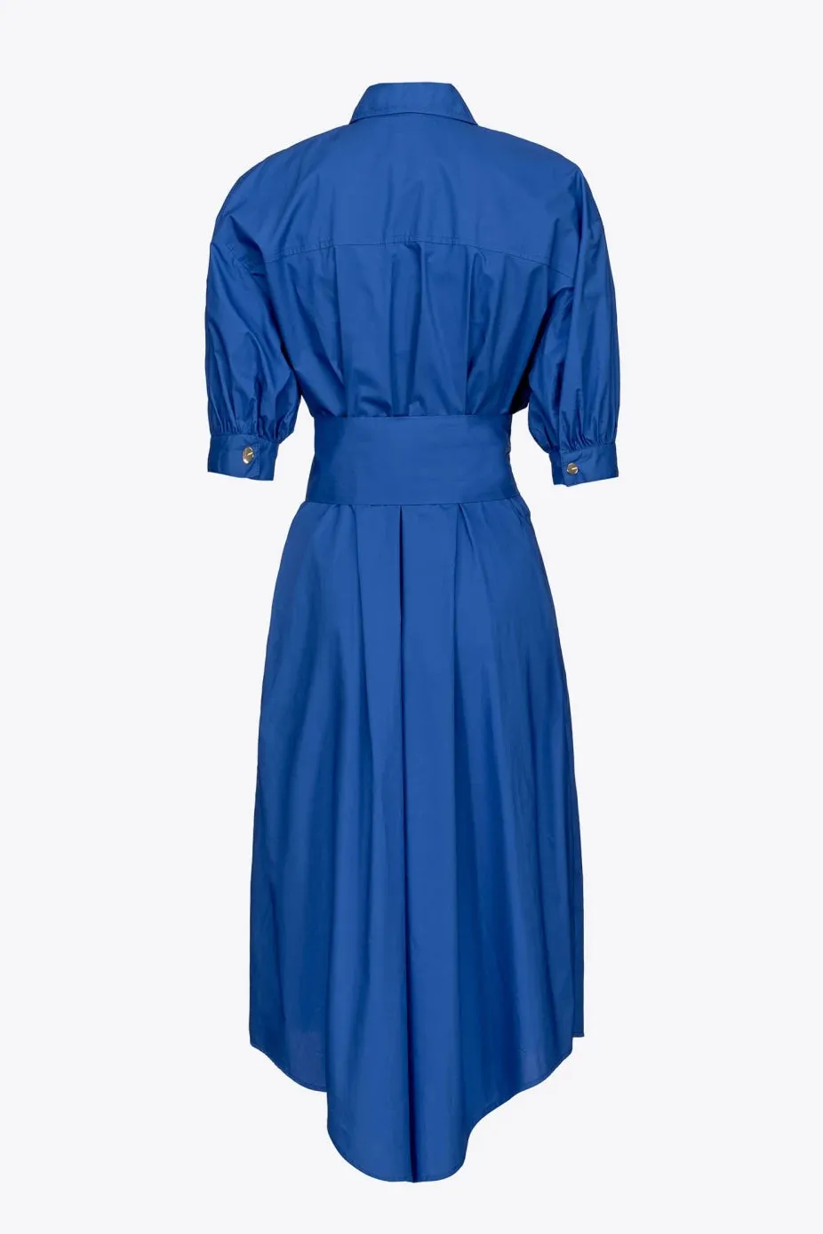 Shirt Dress in Pinko / Bluette Cotton Poplin