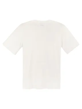 Short-sleeved T-shirt in lyocell and cotton