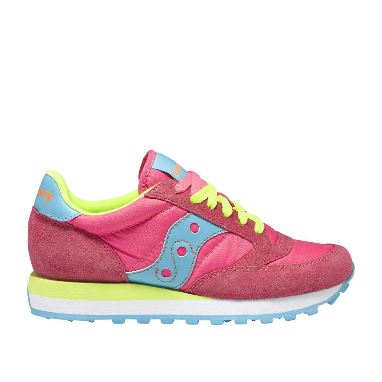 Sneakers Donna Saucony Jazz Original Rosa / Giallo Fluo