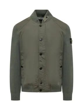 STONE ISLAND Bomber con Maniche in Maglia  