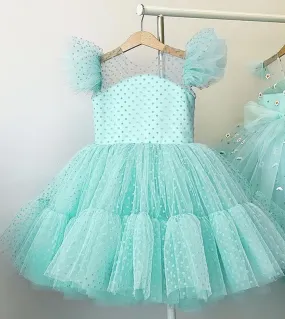 Summer Pretty Girls Dress Birthday Party Comunione Cerimonia Princess Dress Lace Thin Kids Ball Gown Abito elegante taglia 4