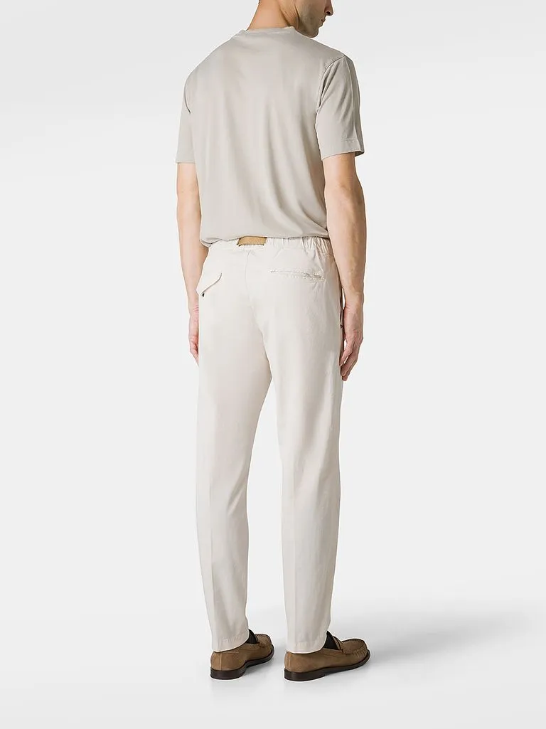 white sand Pantaloni con cintura