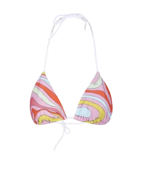 WOMAN EMILIO PUCCI PINK POLYAMIDE BIKINI`S BRA