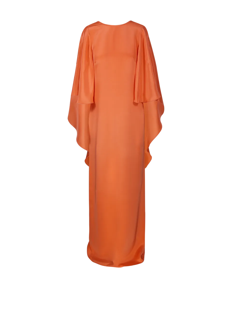 WOMAN MAXMARA PIANOFORTE ORANGE SILK BALEARI DRESS