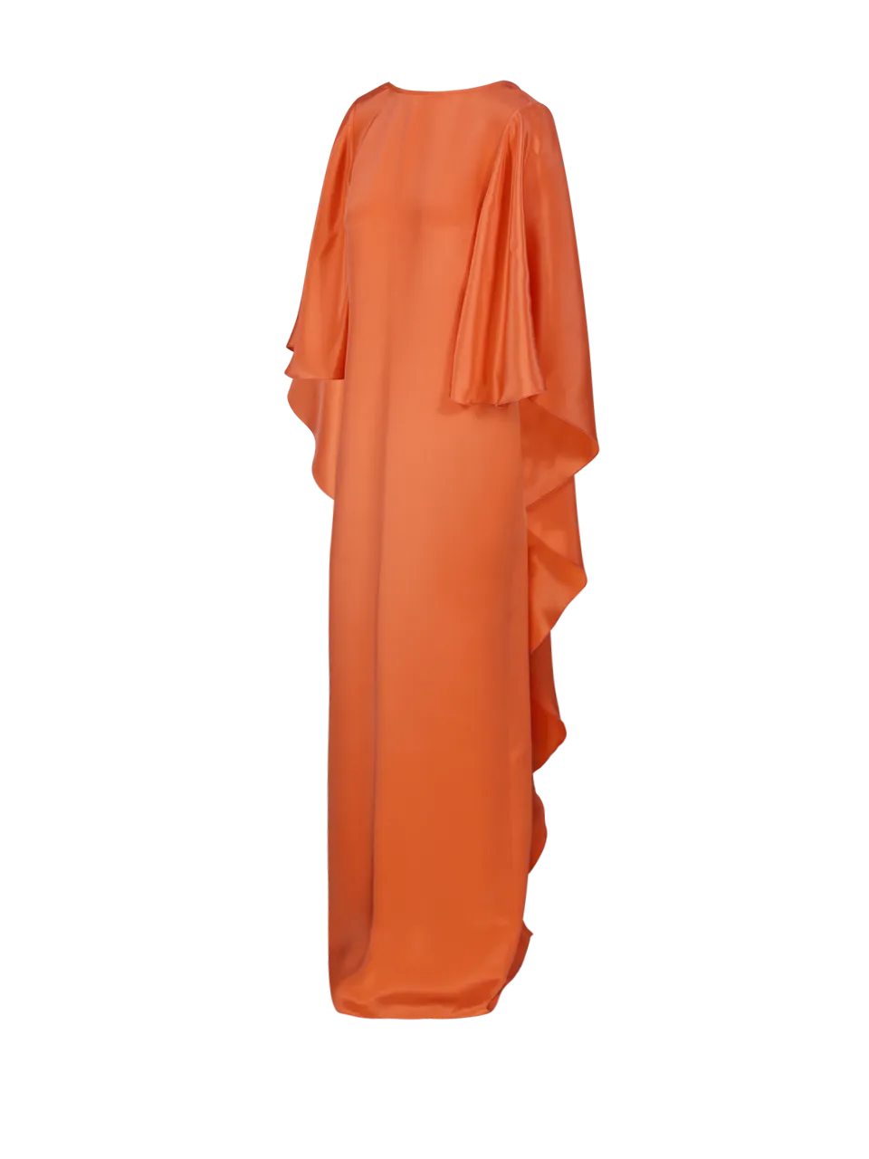 WOMAN MAXMARA PIANOFORTE ORANGE SILK BALEARI DRESS