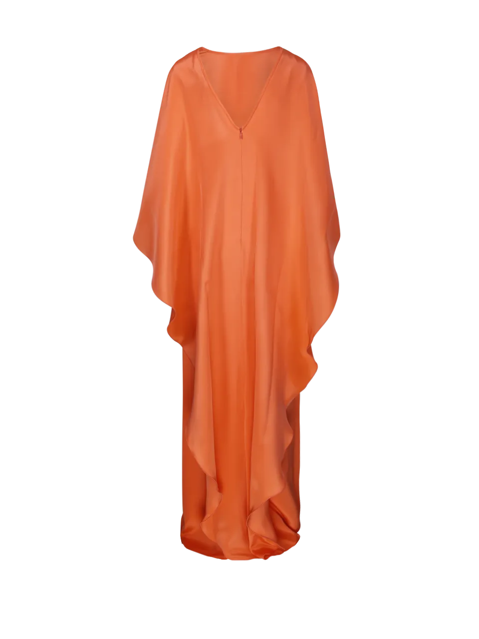 WOMAN MAXMARA PIANOFORTE ORANGE SILK BALEARI DRESS