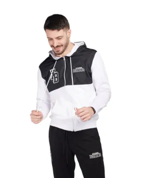 XTREME BOXING - FELPA  UOMO BIANCA E BLU CON ZIP E CAPPUCCIO                                            Previous productXTREME B